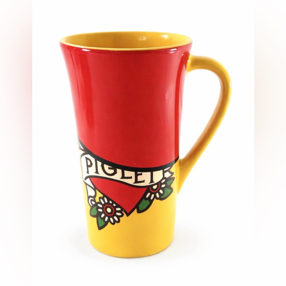 Disney Piglet Winnie the Pooh Mug Coffee Cup Tall Latte 16 oz. Ceramic - Picture 2 of 8